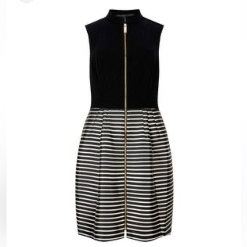 Ted Baker London Maurey Striped Dress w/Pockets Size 4 - Picture 2 of 11